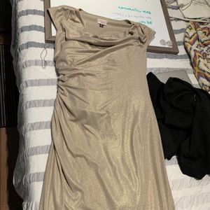Size 10 us women gold dress